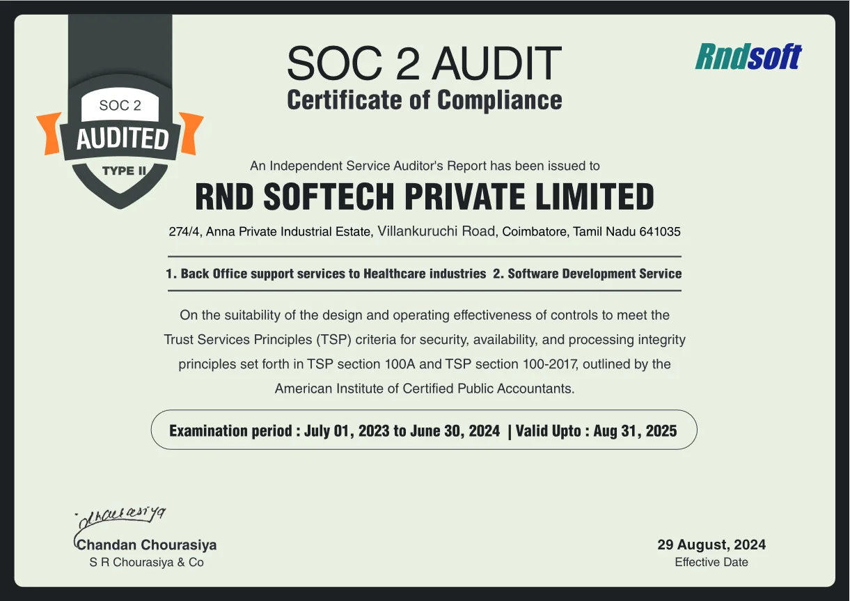 SOC2 Certificate